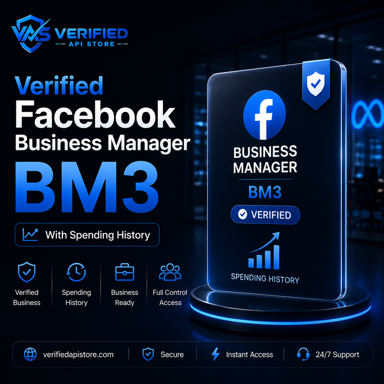 Verified Facebook Business Manager BM3– with Spending History