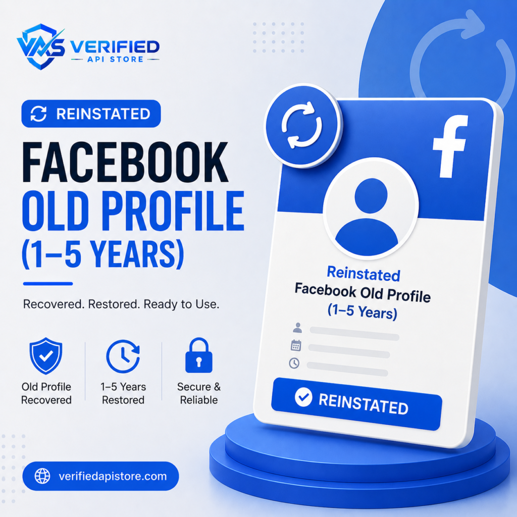 Reinstated Facebook Old Profile (1–5 Years)