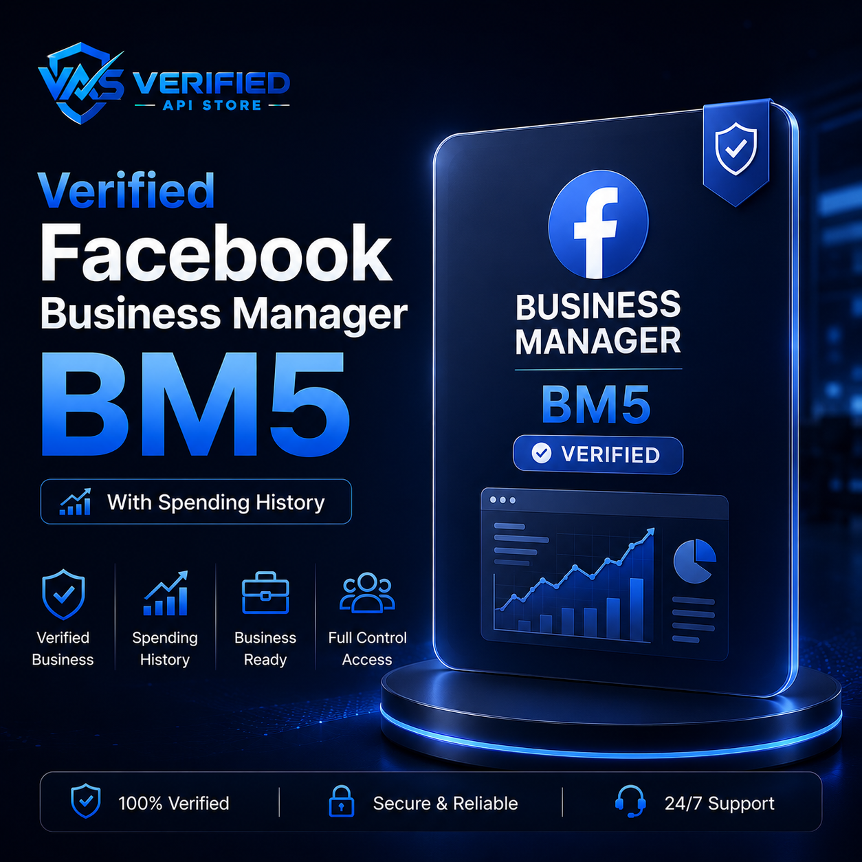 Verified Facebook BM5-- with Spending History